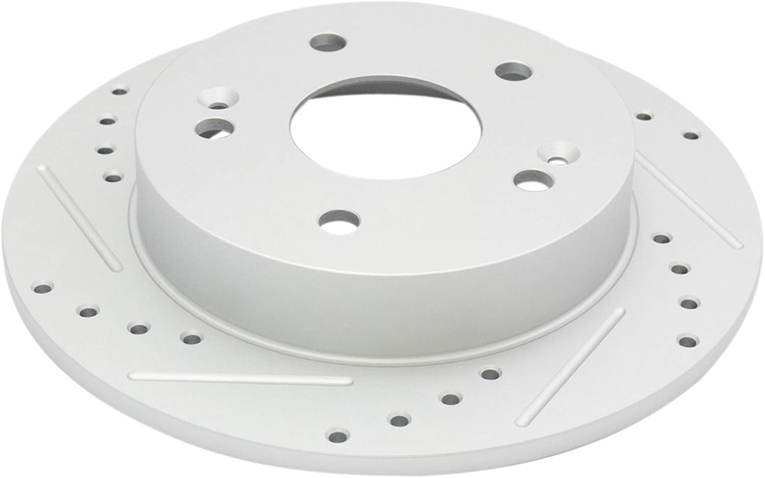 TRQ Performance Front and Rear Brake Rotor Set G Coated Drilled and Slotted Compatible with 1997-2001 Honda Prelude