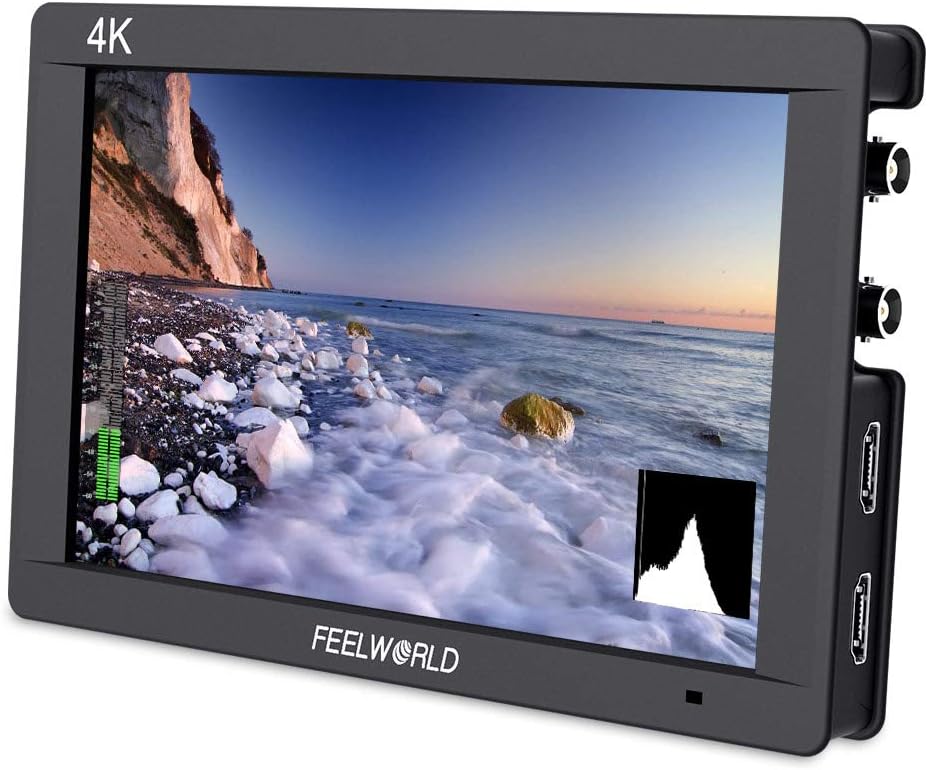 FEELWORLD FW703 7 Inch 450nit IPS 3G SDI 4K HDMI DSLR Monitor Full HD 1920x1200 On Camera Field Monitor with Histogram for Stabilizer Cameras Rig