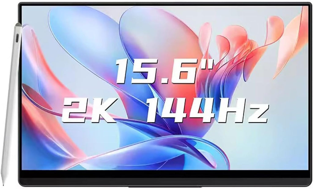 Portable Monitor for Laptop 15.6-inch IPS 2K 144HZ Cell Phone External Screen Multifunctional Touch Secondary Laptop Expansion Gaming Machine Monitor Portable Gaming Monitor