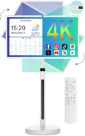 32In 4K Wireless Smart Portable TV on Wheels,Rolling Touchscreen,Moving TV Tablet,Android 13,(5-8-H) Battery,4K Camera,Full Swivel Rotation,(8RAM+128GB),Support Voice Control,Built-in Speaker