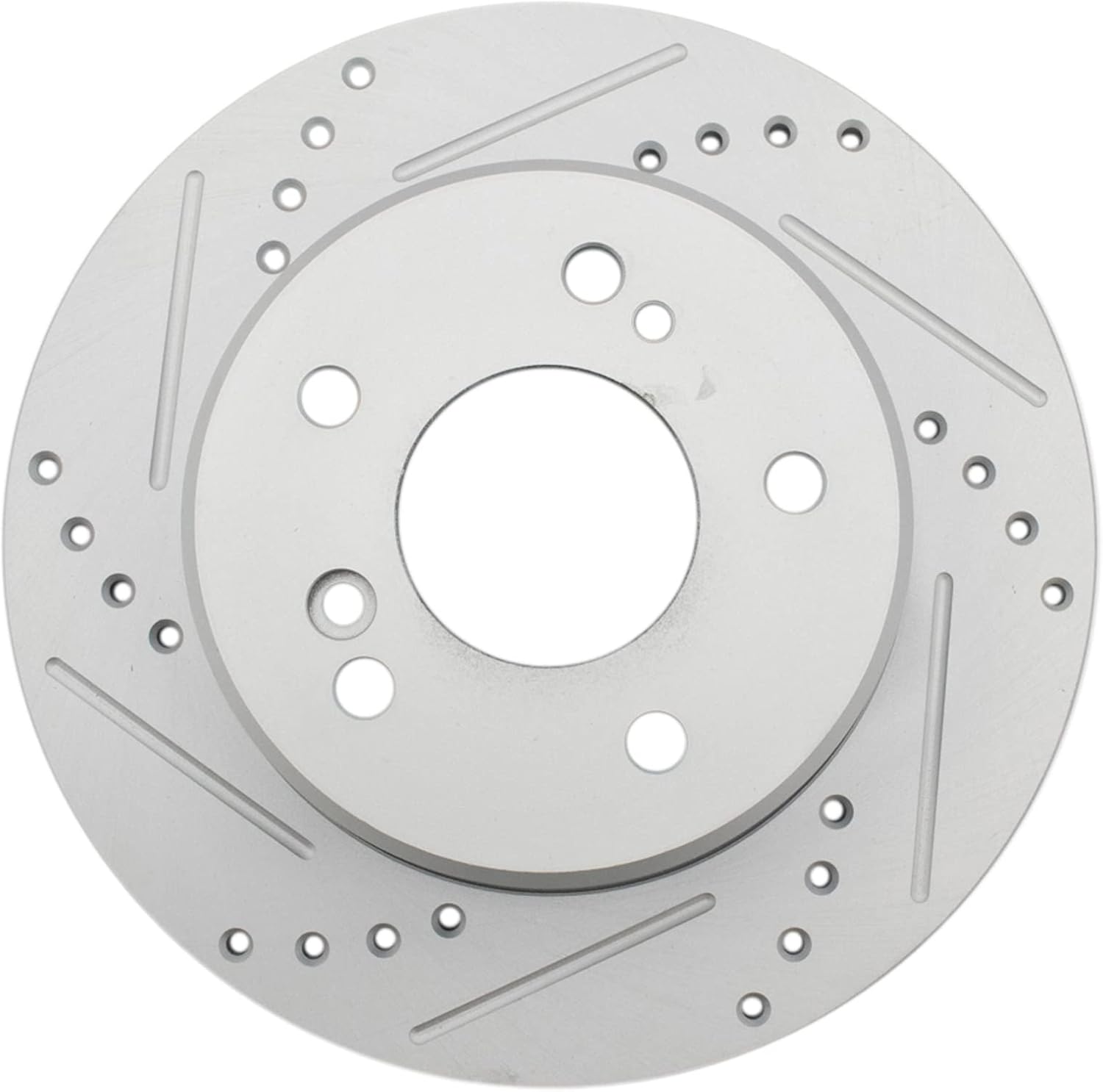 TRQ Performance Front and Rear Brake Rotor Set G Coated Drilled Slotted Compatible with 1996-2000 Mercedes-Benz C280 1996-1997 E300 1998-2004 SLK230 1999-2007 C230 2001-2005 C240