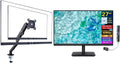 Acer 27' FHD IPS Monitor with 4ms Response Time, 250 nits Brightness, Anti-Glare, VESA Mount (100 x 100mm), VGA, HDMI & Black Color with DKZ Hub & ErgoFlexy Single Monitor Mount