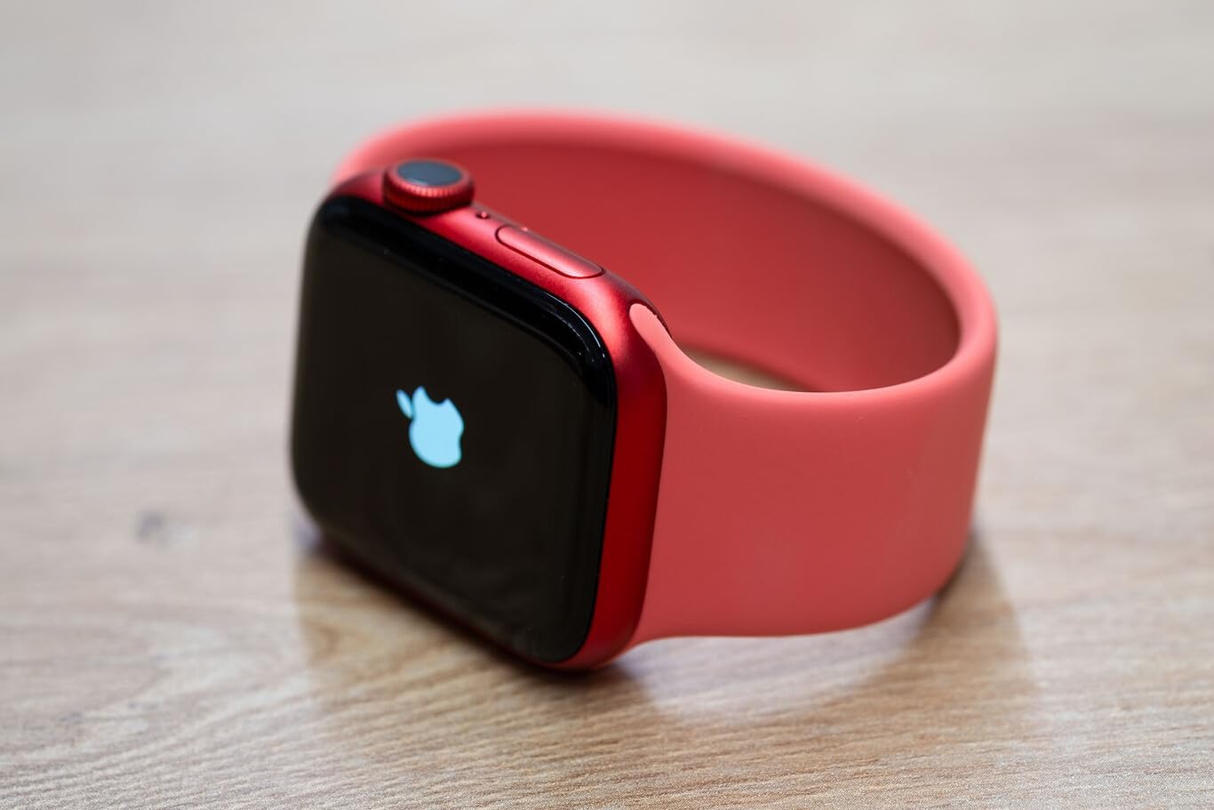 Apple Watch Series 6 (GPS, 44mm) - Red Aluminum Case with Red Sport Band (Renewed)