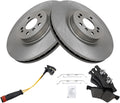 TRQ Front Brake Pad & Rotor Kit Compatible with 2006-2012 Mercedes-Benz