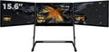 Portable Triple Monitor for Laptops, Laptop Screen Extender, 15.6-inch 1080P, with 360-degree Rotation, Adjustable Angles, Laptop Screen Extender Monitor Portable, for Windows/Linux/Mac Black