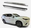 2PCS Side Steps Running Boards Nerf Bars Pedal Protector for Lexus TX 350 500h 550h 2024 2025 2026 Aluminum and ABS Plastic Silver