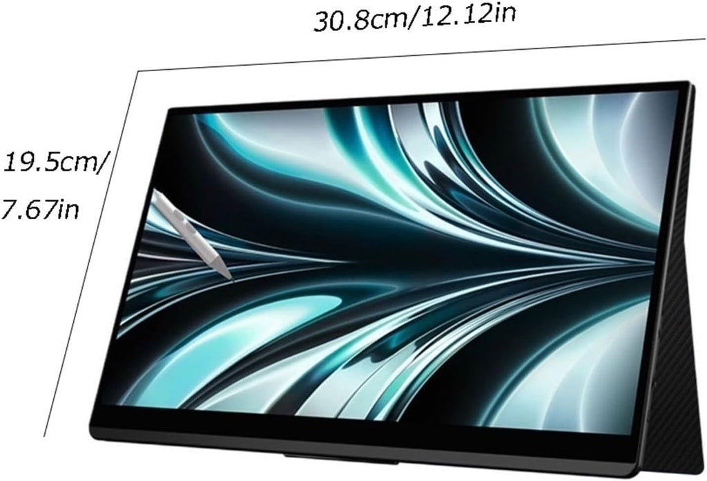 Portable Monitor for Laptop 13.3' IPS Portable Monitor OLED Touch Cell Phone Secondary Screen 3840 * 2160 Resolution Office Game External Portable Gaming Monitor