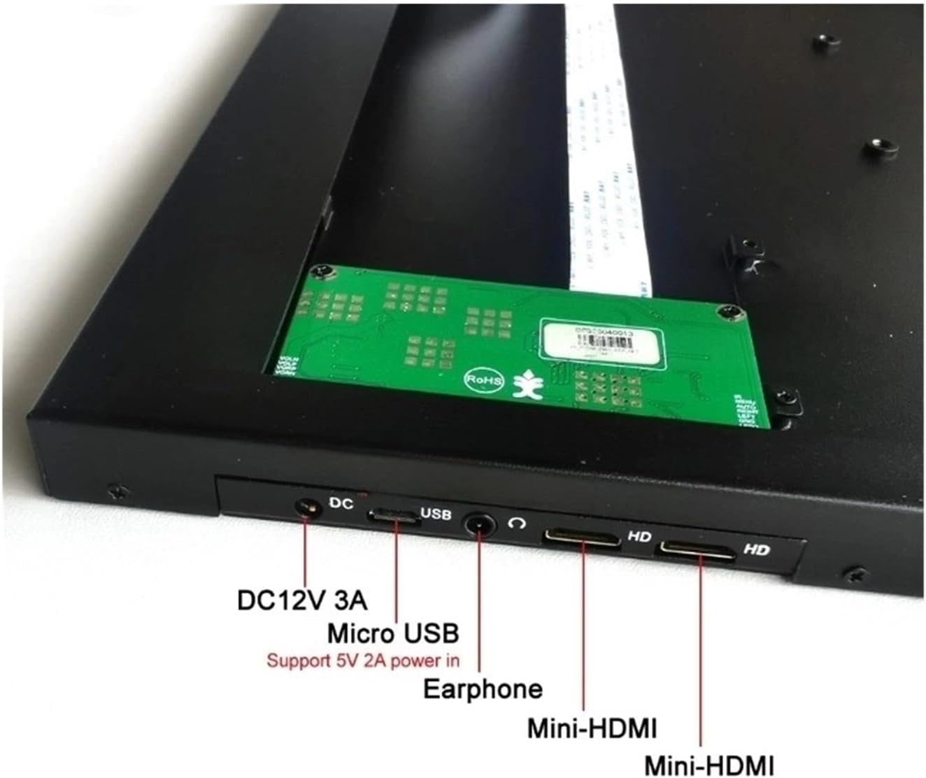 Fit NT156WHM N156BGN Monitor Portable EDP 40 Pin Modification Kit 15.6' USB Micro Metal Case+Controller Board 1366 * 768 HDMI-Mini,Laptop Accessories(N156BGN-EA3 and Case)