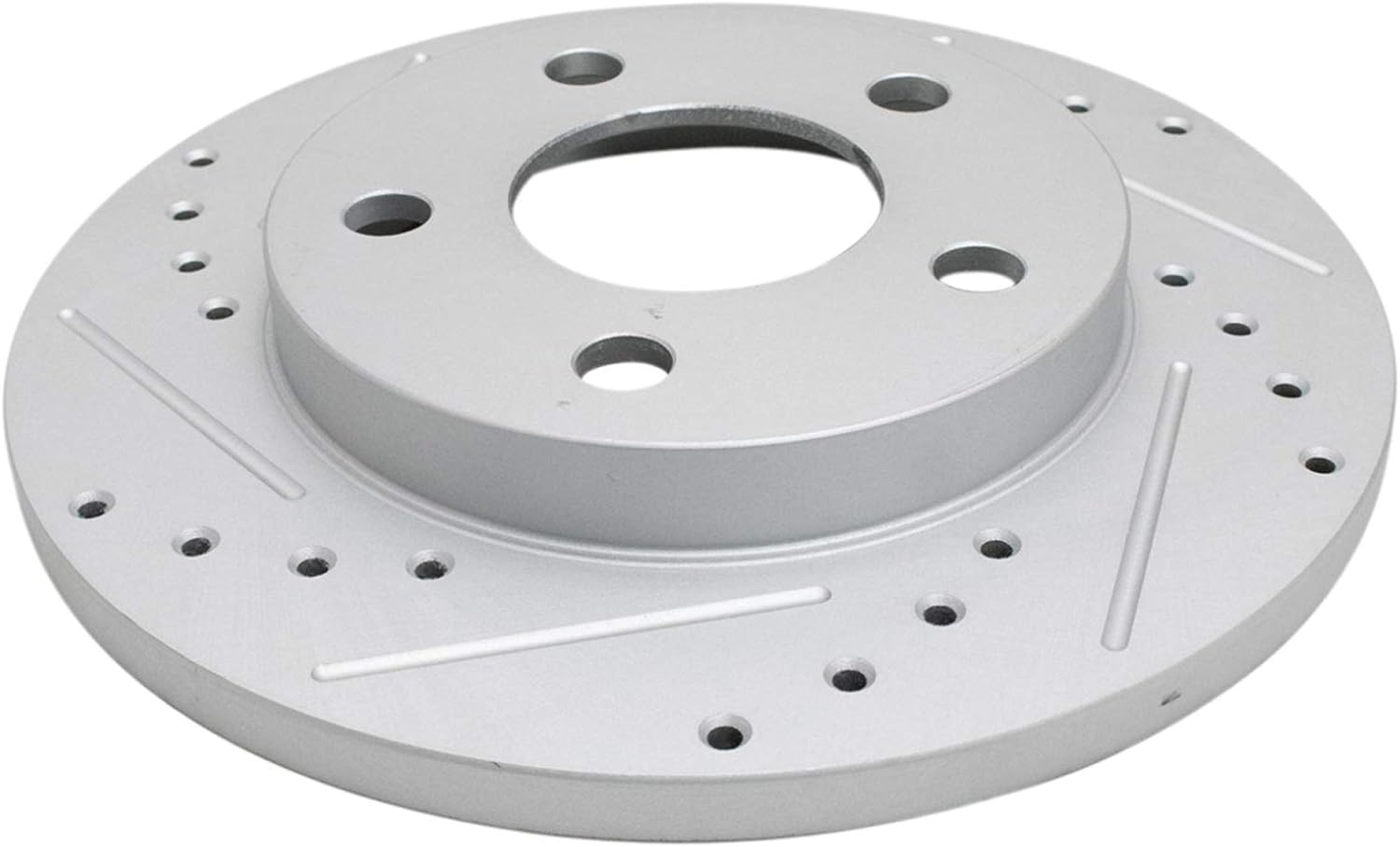 TRQ Performance Front and Rear Brake Rotor Set G Coated Drilled and Slotted Vented Solid Compatible with 2005-2009 Buick LaCrosse 2004-2008 Pontiac Grand Prix