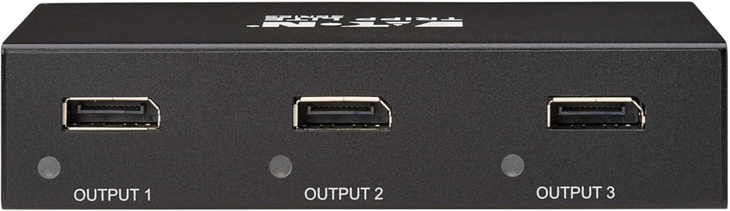 Tripp Lite Series 3-Port DisplayPort Splitter for 3 Monitors, 4K@60Hz Video, 1 in 3 Out, DP 1.4, MST Hub, TAA Compliant, Plug-and-Play, 1-Year Warranty (B156-003-8K)