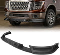 Stay-Tuned, 4PC STP-Style ABS Front Bumper Lip Spoiler Splitter, Compatible with 2017-2019 Nissan Titan, Replacement Exterior Accessory (Without LED)