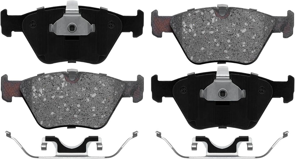 Detroit Axle - Brake Kit for E39 97-03 BMW 528i 01-03 525i Disc Brakes Rotors 1997 1998 1999 2000 2001 2002 2003 Ceramic Brake Pads Front and Rear Replacement