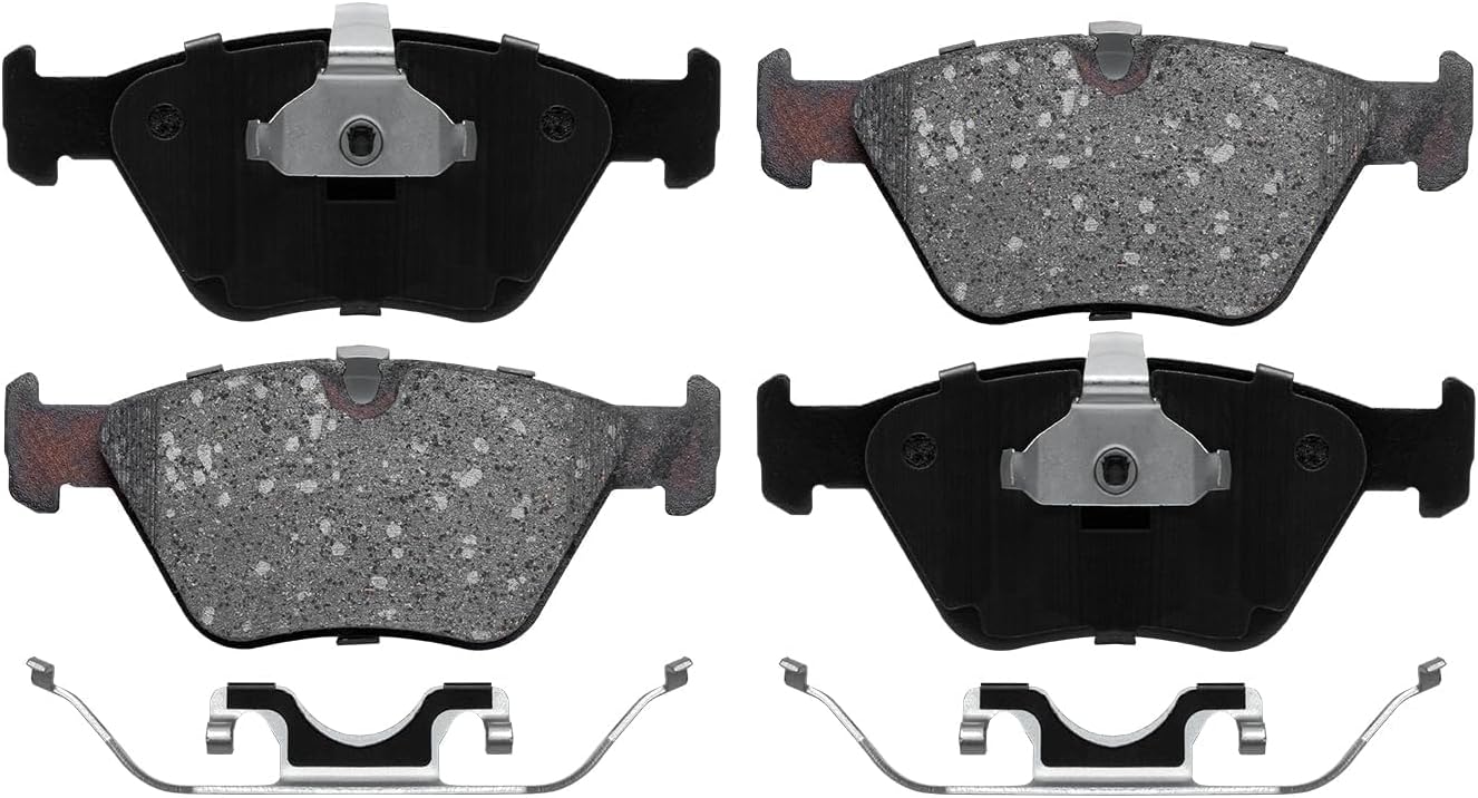 Detroit Axle - Brake Kit for E39 97-03 BMW 528i 01-03 525i Disc Brakes Rotors 1997 1998 1999 2000 2001 2002 2003 Ceramic Brake Pads Front and Rear Replacement