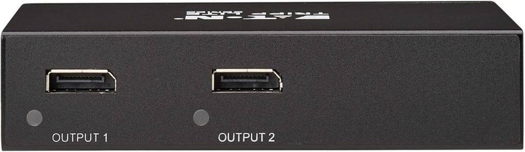 Tripp Lite Series 2-Port DisplayPort Splitter for 2 Monitors, 4K@60Hz Video, 1 in 2 Out, DP 1.4, MST Hub, TAA Compliant, Plug-and-Play, 1-Year Warranty (B156-002-8K)