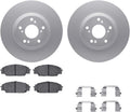 Dynamic Friction Company Front Brake Kit Fits 2006-2011 Honda Civic Coupe Si; 2007-2011 Honda Civic Sedan Si| 5000 Advanced Pads, Blank Rotors| Hardware| 11.8' Front