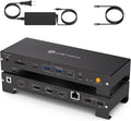 USB C Laptop Docking Station 3 Monitors 4K with 120W Power Supply 15-in-1 Thunderbolt Dock for Multiple Monitors with 2DP and HDMI Port PD100W/10Gbps USB/SD&TF/Ethernet etc (macOS-No Extended Mode)