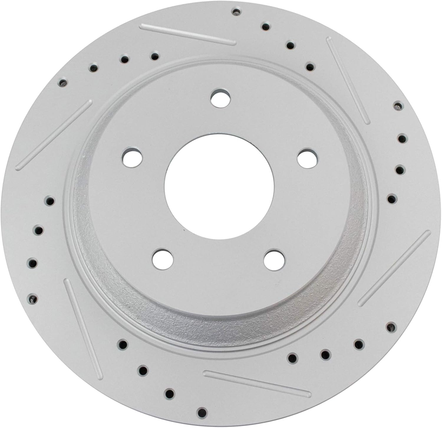 TRQ Performance Front and Rear Brake Rotor Set G Coated Drilled and Slotted Compatible with 1988-1996 Chevrolet Corvette