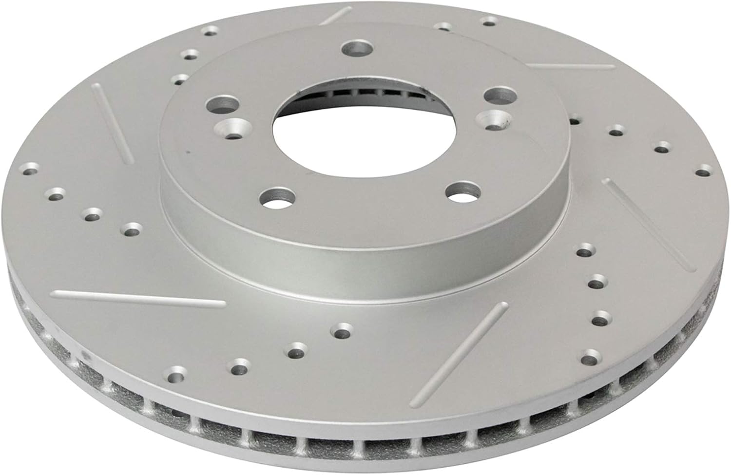 TRQ Performance Front and Rear Brake Rotor Set G Coated Drilled and Slotted Compatible with 1997-2001 Acura Integra