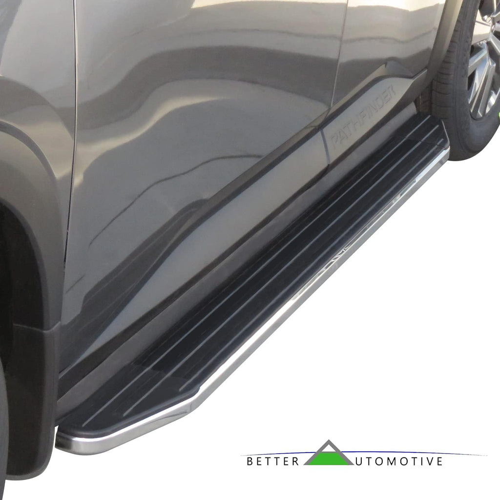Running Boards Side Steps Compatible with 2022-2026 Nissan Pathfinder SUV 5.5' Aluminum Black Nerf Bars Step Rails Exterior Accessories 2 Pieces