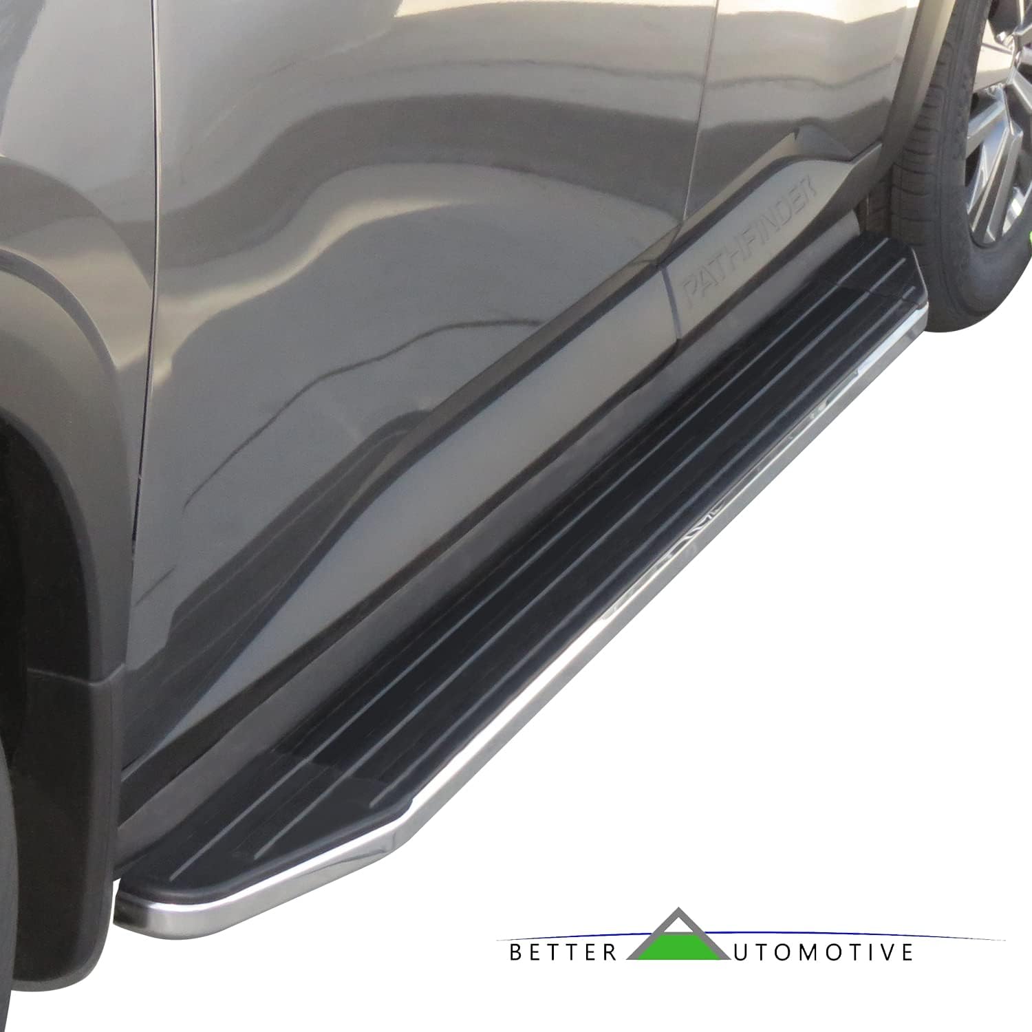 Running Boards Side Steps Compatible with 2022-2026 Nissan Pathfinder SUV 5.5' Aluminum Black Nerf Bars Step Rails Exterior Accessories 2 Pieces