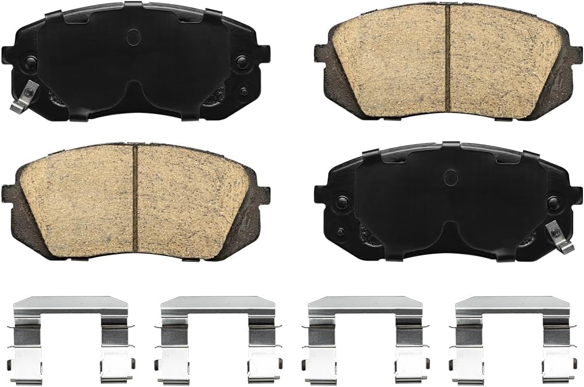 Detroit Axle - Front Brake Kit for AWD 2010-2015 Hyundai Tucson 2011-2016 Kia Sportage Disc Brake Rotors Ceramic Brakes Pads 2012 2013 2014 Replacement: 11.81' inch Rotor