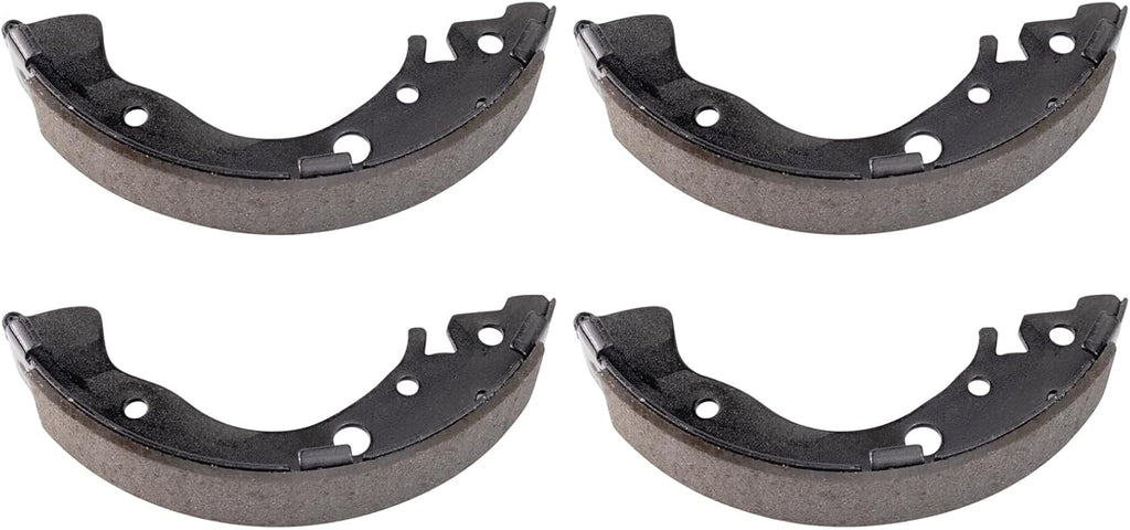 TRQ Front & Rear Brake Pad & Rotor,Shoe & Drum Kit Semi-Metallic Compatible with 2006-2011 Honda Civic