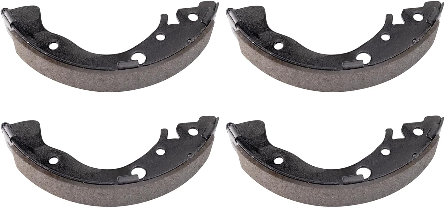 TRQ Front & Rear Brake Pad & Rotor,Shoe & Drum Kit Semi-Metallic Compatible with 2006-2011 Honda Civic
