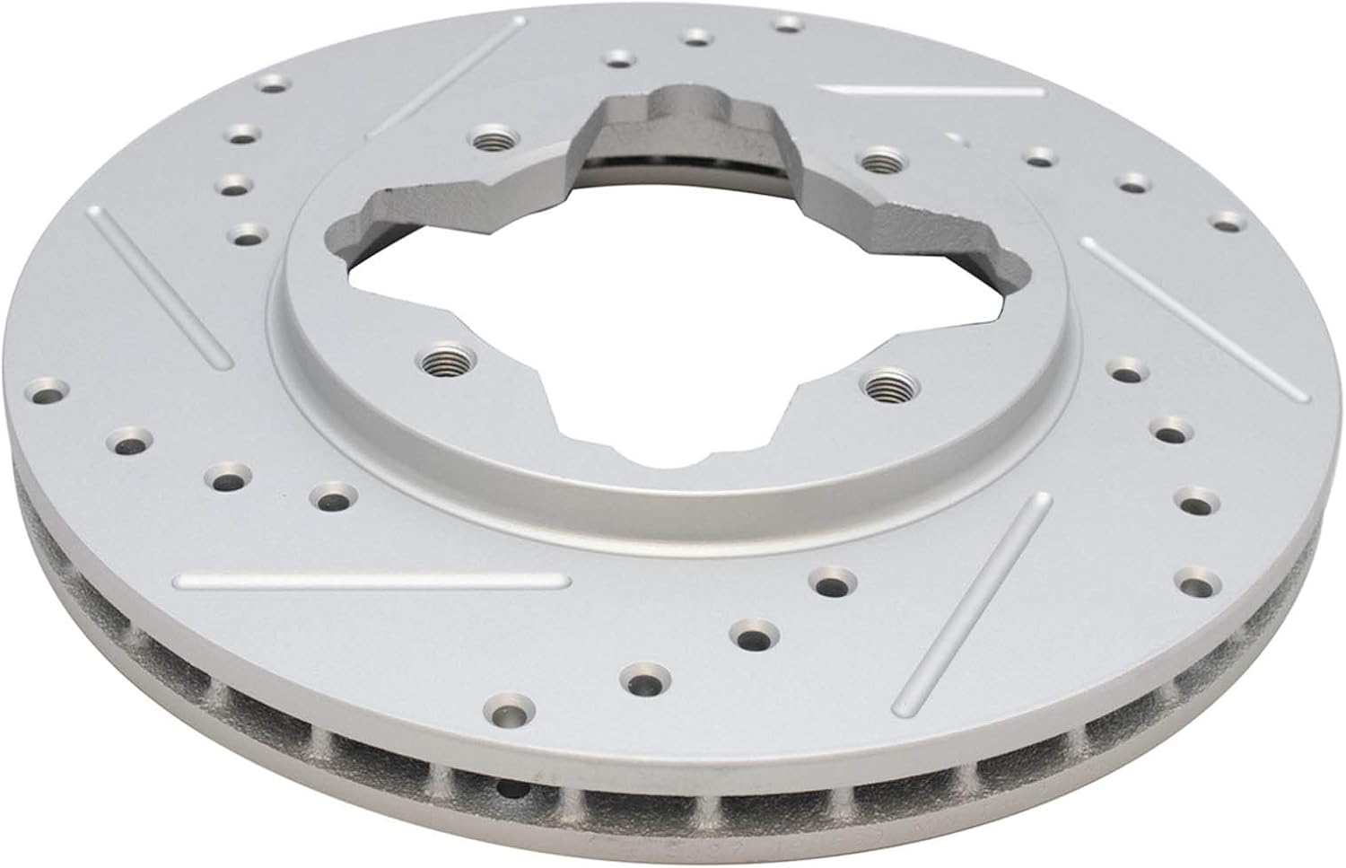 TRQ Performance Front and Rear Brake Rotor Set G Coated Drilled and Slotted Compatible with 1997 Acura CL 1991-1997 Honda Accord