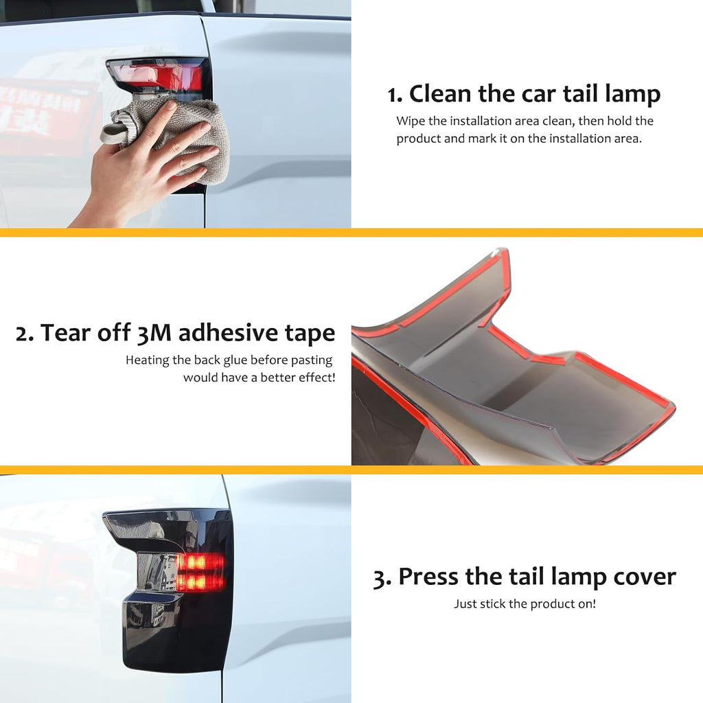 Daeiclru Car Tail Light Lamp Cover Compatible with Nissan Frontier 2022-2025, Smoked Taillight Shell Trim Cover Rear Taillight Protection Cover Exterior Accessories