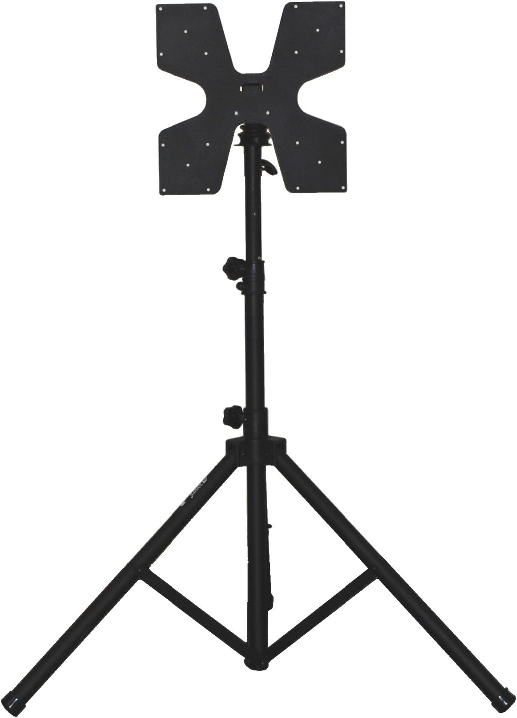 The Audio2000'S AST424Y Patented Heavy-Duty Flat-Panel/TV Monitor Stand with Tripod Legs and Foldable Universal Mount & Hardware Compatible with VESA 100x100, 200x100, 200x200, 400x400 Hole Patterns