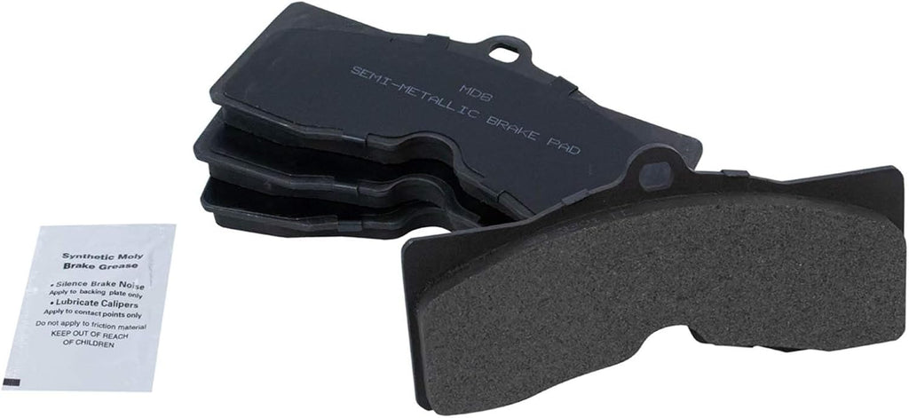 TRQ Front Brake Pad and Rotor Set Semi Metallic Rotors Compatible with 1965-1982 Chevrolet Corvette