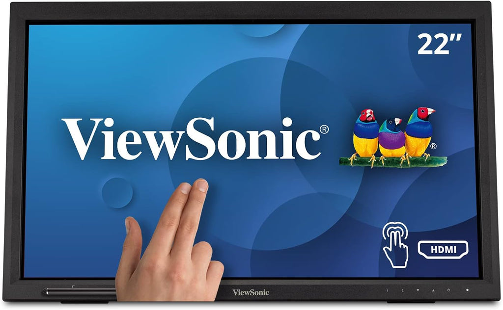 ViewSonic TD2223 22 Inch 1080p 10-Point Multi IR Touch Screen with Eye Care HDMI, VGA, DVI and USB Hub (Renewed)