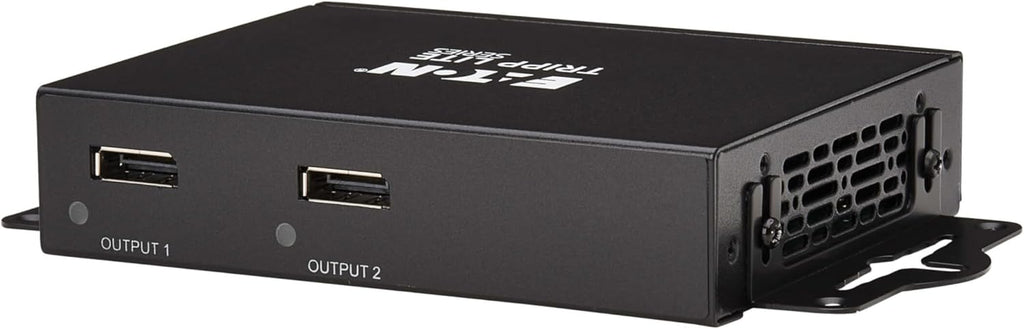 Tripp Lite Series 2-Port DisplayPort Splitter for 2 Monitors, 4K@60Hz Video, 1 in 2 Out, DP 1.4, MST Hub, TAA Compliant, Plug-and-Play, 1-Year Warranty (B156-002-8K)