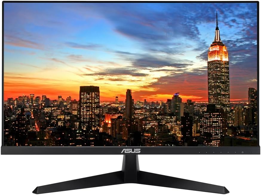 Asus VY249HF 24-inch 1920 x 1080 Full HD LED Backlit LCD Frameless Monitor, 2-Pack Bundle with HDMI, Adaptive-Sync, Eye Care, Low Blue Light, 100Hz 1ms Smooth Motion