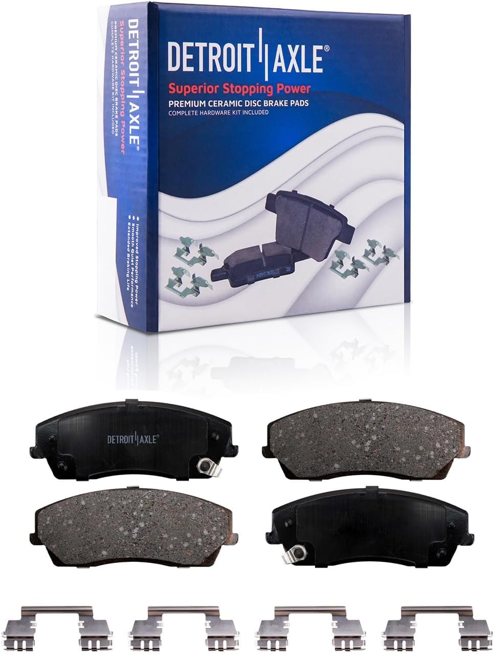 Detroit Axle - Front Brake Kit for Chrysler 300 Dodge Challenger Charger Magnum Brake Rotors and Ceramic Brakes Pads Replacement: 12.60' inch Rotors