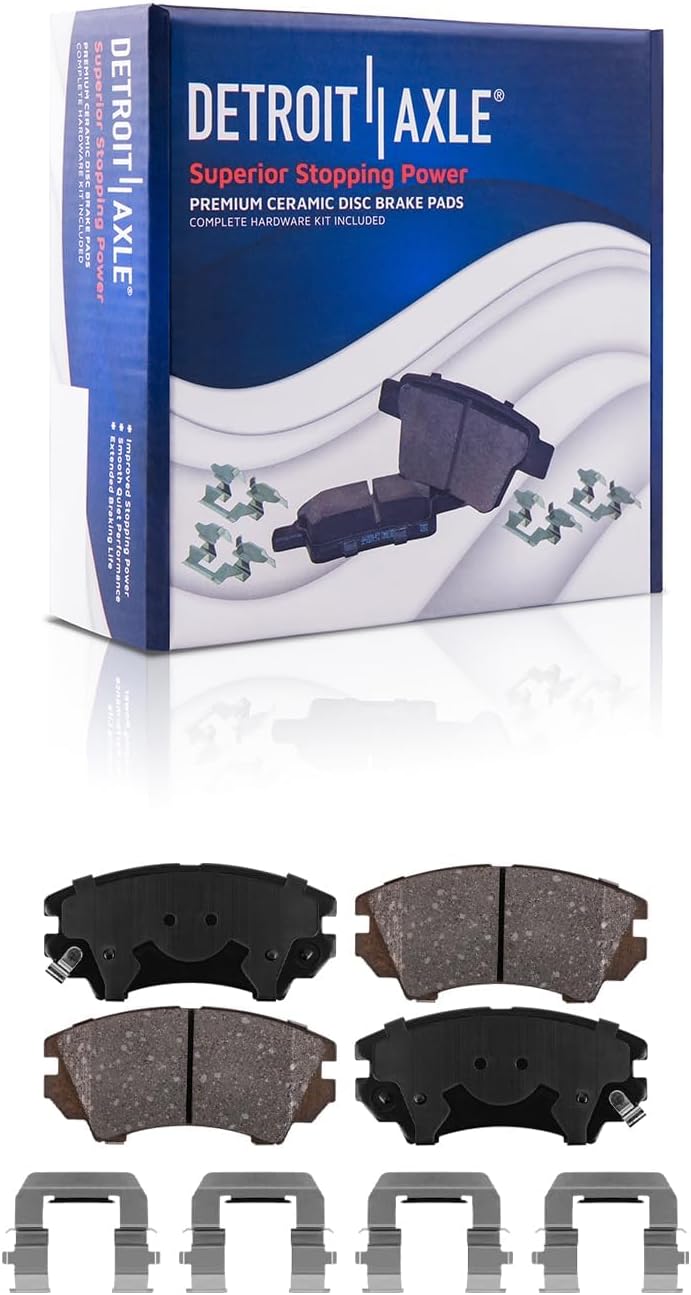 Detroit Axle - 3.6L Brake Kit for 2010-2015 Chevrolet Camaro, Front & Rear Disc Brake Rotors Ceramic Brakes Pads 2011 2012 2013 2014 Replacement: 12.64' inch FRONT, 12.40'' inch REAR Rotor
