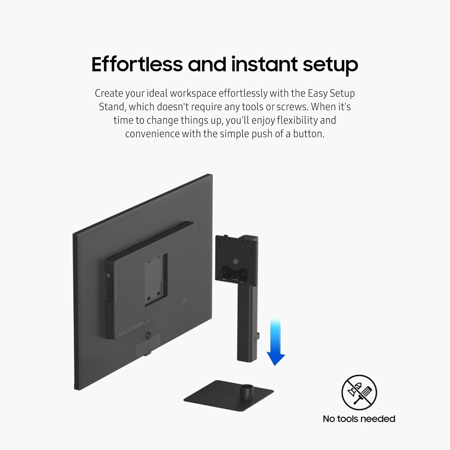Samsung 27' ViewFinity S7 Series 4K UHD Computer Monitor, 60Hz, 5ms, Advanced Eye Care, Easy Setup Stand, Multiple Ports, High Resolution, Black, with HDMI Cable