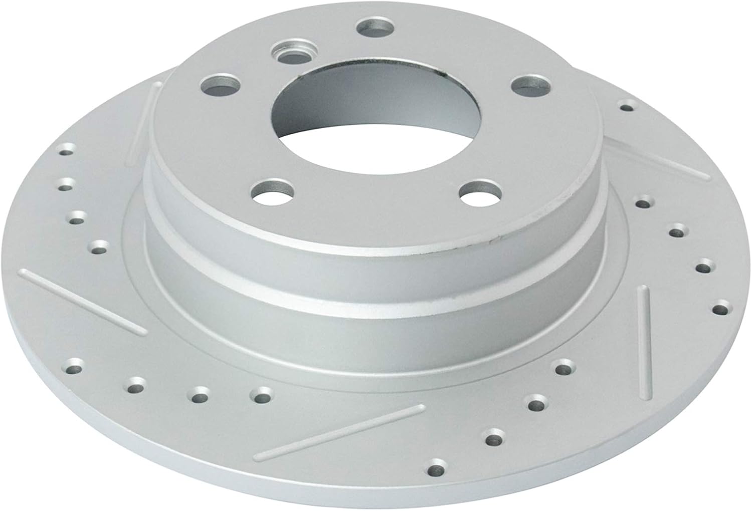 TRQ Performance Front and Rear Brake Rotor Set G Coated Drilled and Slotted Compatible with 1992-1998 BMW 318i 318is 325i 325is 1996-1998 328i 328is 1998-1999 323is