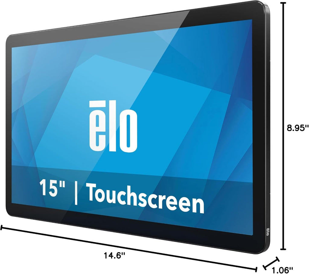 Elo 1504L - 15' Touchscreen Monitor with Anti-Glare Glass - TouchPro PCAP 10 Touch, 1920 x 1080, No Stand, Black