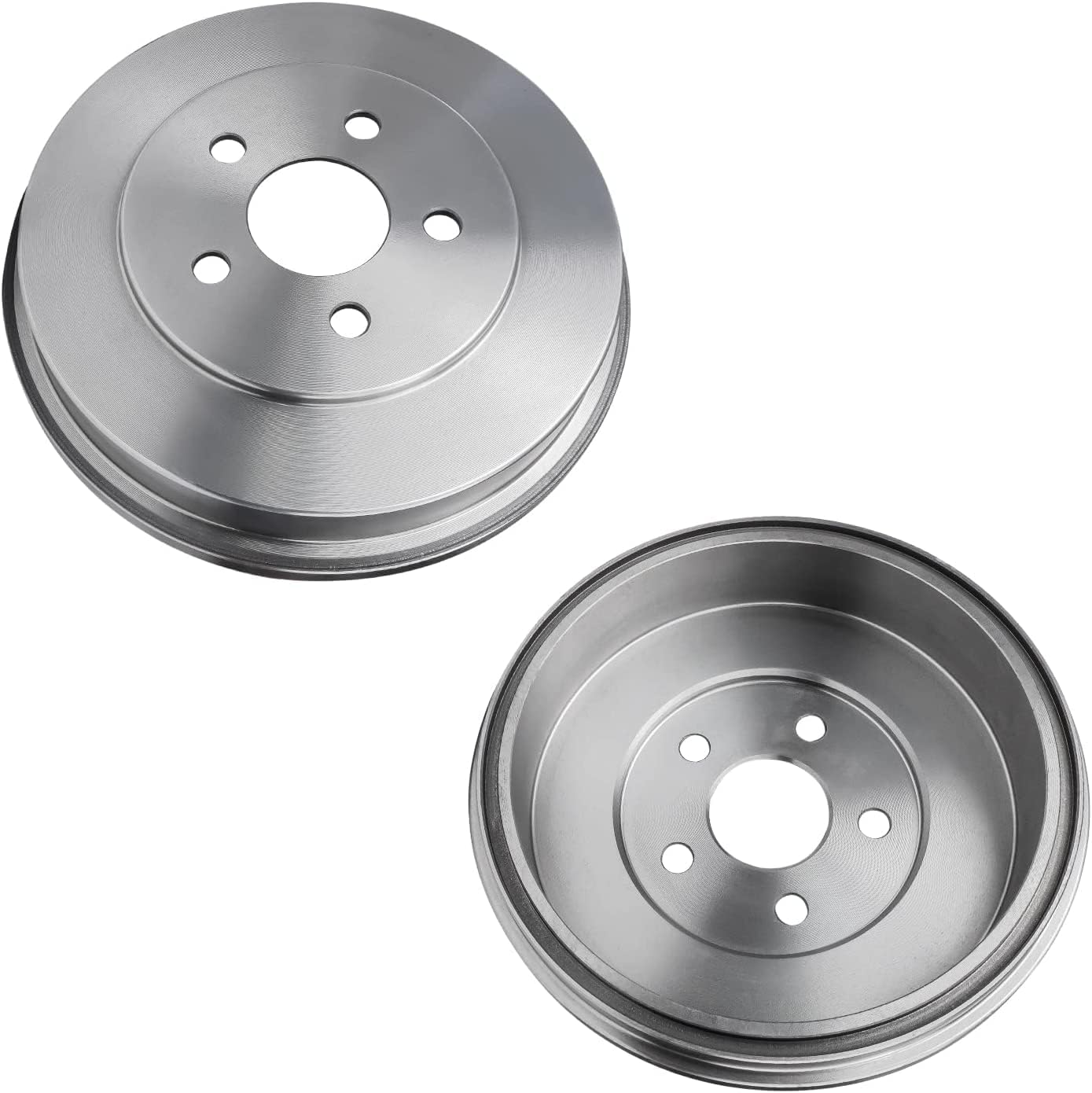 Detroit Axle - Front Drilled Slotted Brake Rotors + Rear Drums Replacement for 2003-2006 Chrysler Sebring (Sedan, Convertible) - 4pc Set