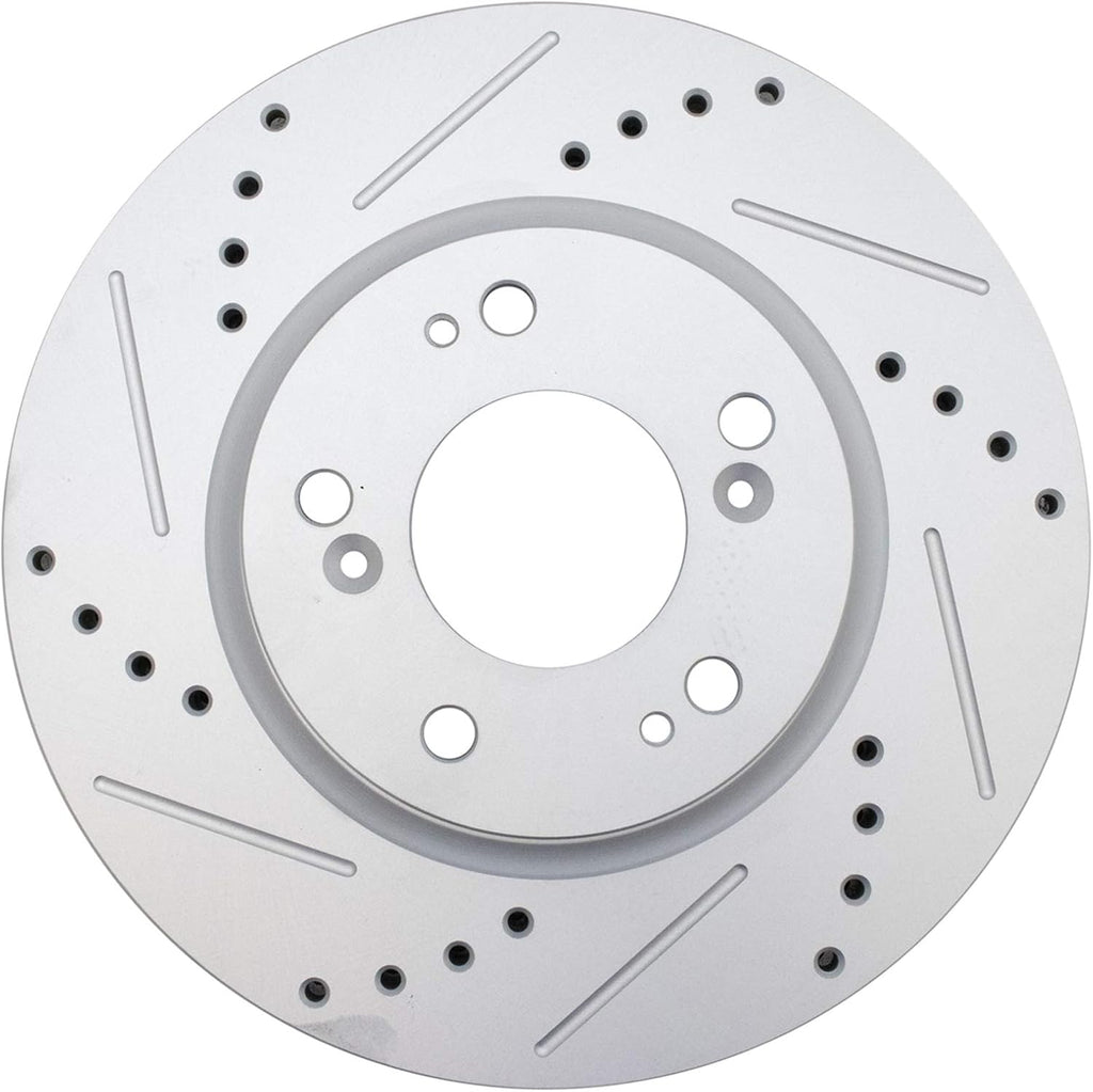 TRQ Front & Rear Brake Performance Rotor Kit Compatible with Chrysler Dodge Jeep Mitsubishi