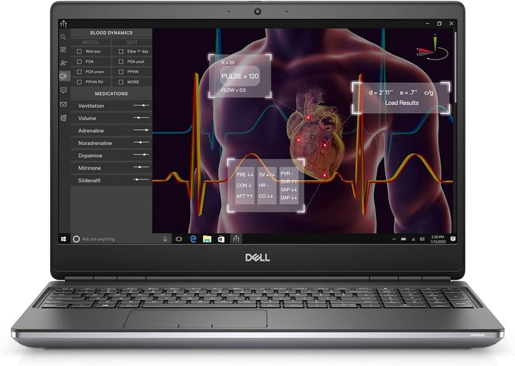 Dell Precision 7550 Workstation Laptop | 15.6' 1920x1080 FHD | Core i7-10850H - 1TB SSD Hard Drive - 32GB RAM | 6 cores @ 5.1 GHz Win 10 Pro Silver (Renewed)