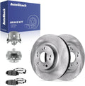 AutoShack Front Brake Rotors, Ceramic Pads & Calipers for Honda & Acura, Civic 2006-2011 RSX 2002-2006, FWD L4 2.0L - 11.81' (300 mm), 5-Lug