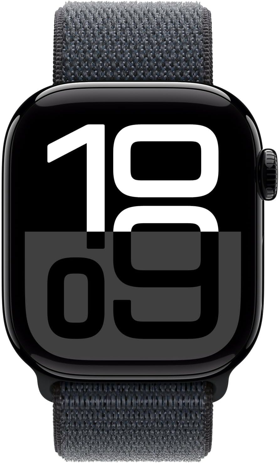 Apple Watch Series 10 [GPS + Cellular 42mm case] Smartwatch with Jet Black Aluminium Case with Ink Sport Loop. Fitness Tracker, ECG App, Always-On Retina Display, Carbon Neutral (Renewed)