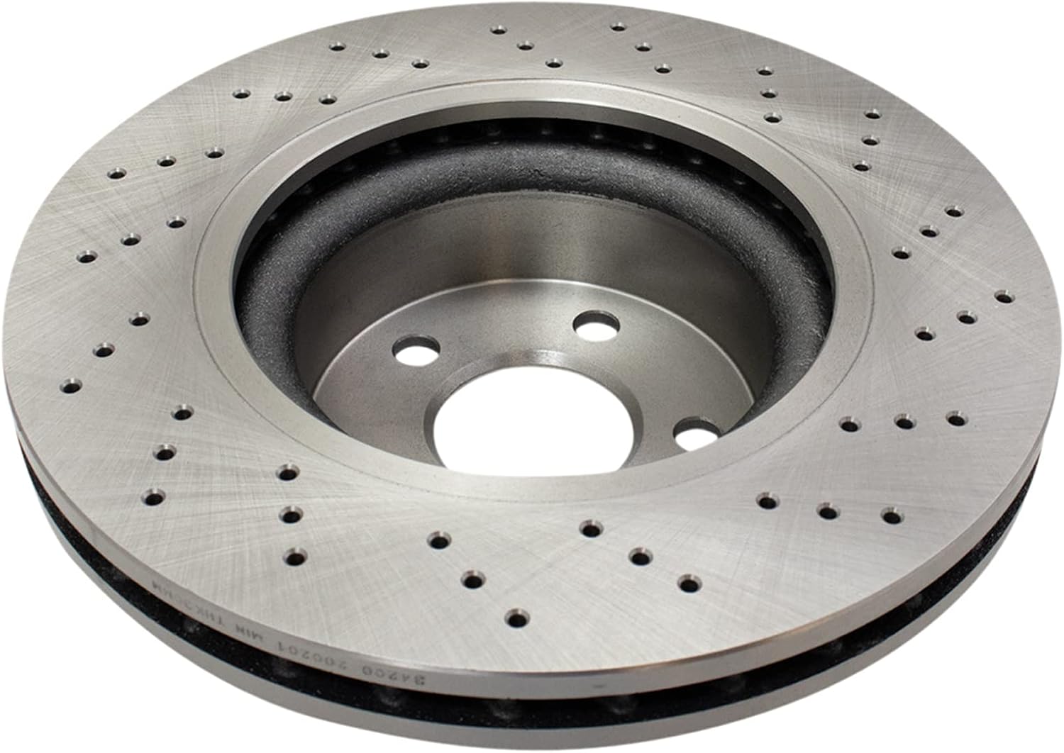 TRQ Front Brake Pad and Rotor Set Semi Metallic Vented Rotors Compatible with 2000-2002 Mercedes-Benz CL500 2000-2003 S430 S500
