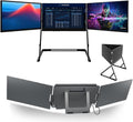 15.6' Laptop Screen Extender, 120% sRGB FHD 1080P IPS Triple Portable Laptop Monitor Extender with Type-C USB HDMI-Play for Mac, Windows, Chrome, Android, Fits All La