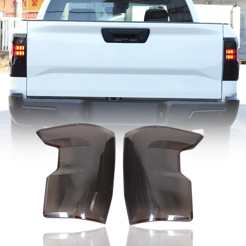 Daeiclru Car Tail Light Lamp Cover Compatible with Nissan Frontier 2022-2025, Smoked Taillight Shell Trim Cover Rear Taillight Protection Cover Exterior Accessories