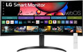 LG 34' Curved UltraWide WQHD(3440x1440) Smart Monitor with HDR10 99% sRGB, 100Hz, Magic Remote, AirPlay 2 & Adjustable Stand, webOS