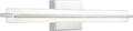 Linea di Liara Dario 24 Inch LED Vanity Light Bar Bathroom Lights Over Mirror and Bathroom Sink Led Light Polished Chrome Modern Bathroom Wall Lighting Fixtures, White Frosted Glass Shade, UL Listed