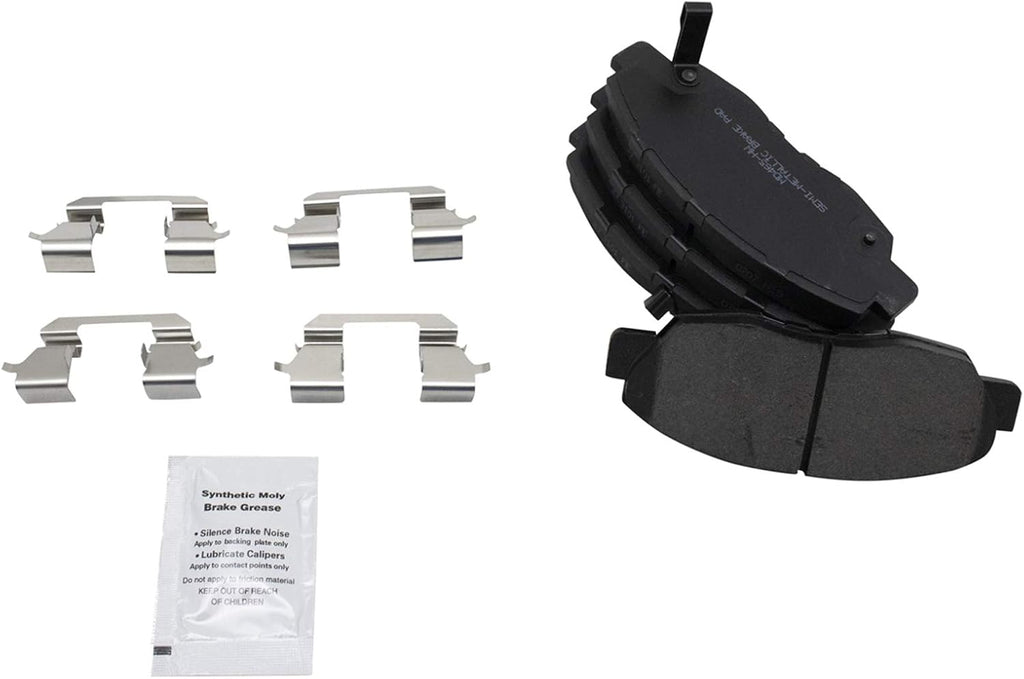 TRQ Front Performance Brake Pad & Rotor Kit, with Chemical Kit Semi-Metallic Premium G-Coated Compatible with 2006-2011 Honda Civic